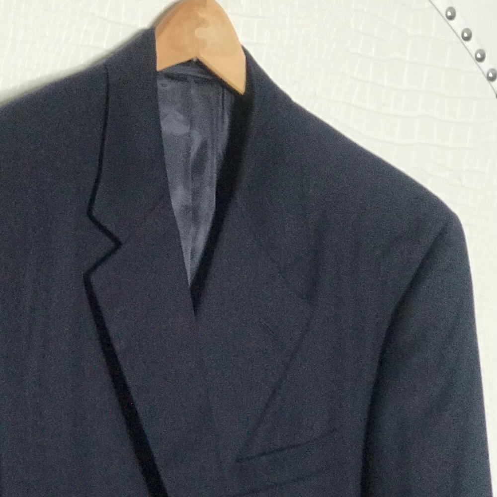 NWOT VTG HICKEY FREEMAN BLAZER CLASSIC NAVY 46L